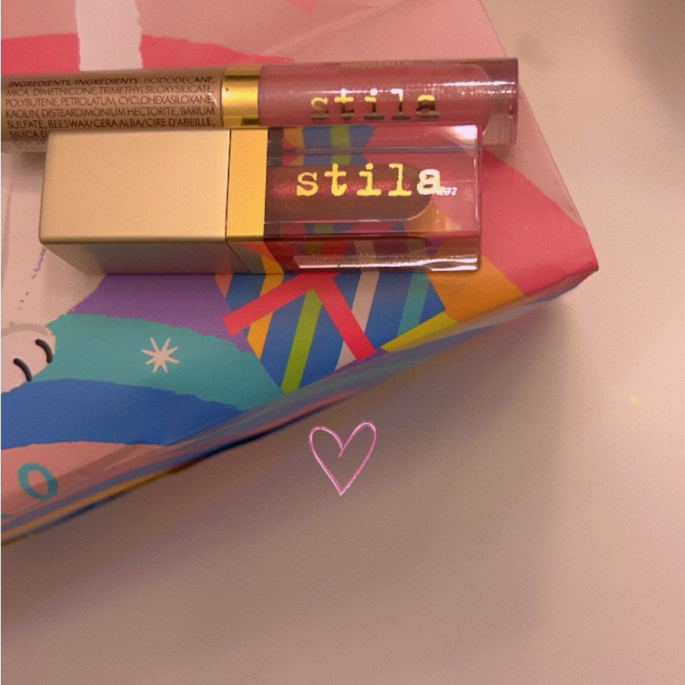 Stila lipstick and lipgloss 2 colors 💋